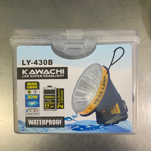 Senter Kepala 30 Watt Kawachi LY-430B Waterproof