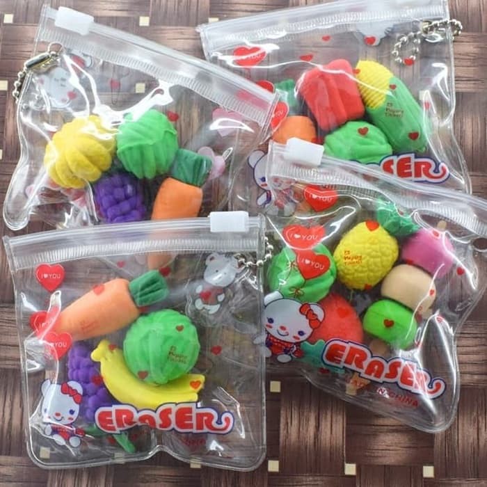 

1 set Penghapus 3D Buah Sayur Edukasi Anak