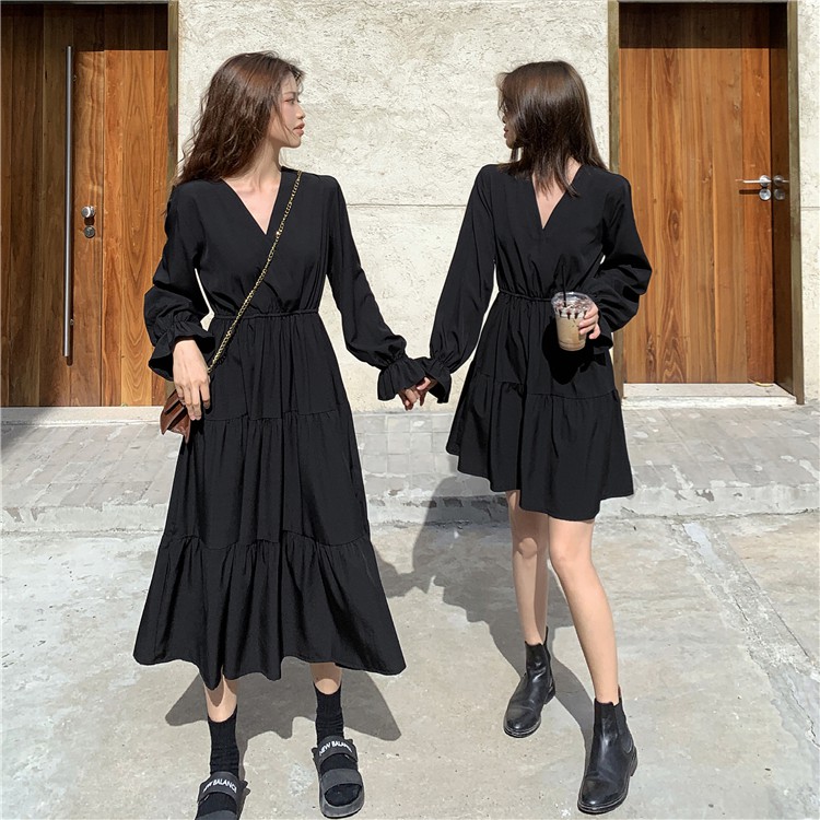 KYUKYUSHOPPU - Korean dress (Kf002) | Short Midi Long Dress Hijab Cute Style Casual Formal Ready Stock