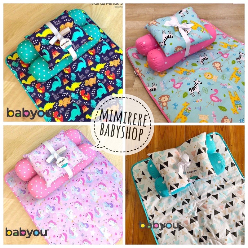 Matras Perlak Set Bantal Guling BabyYou / Set Kasur Bayi Babyou / Perlak Bayi