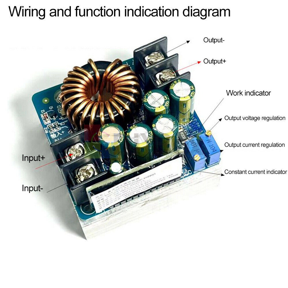 NEW DC-DC 400W 12A Step-down CCCV Constant Voltage Current Adjustable Power Module