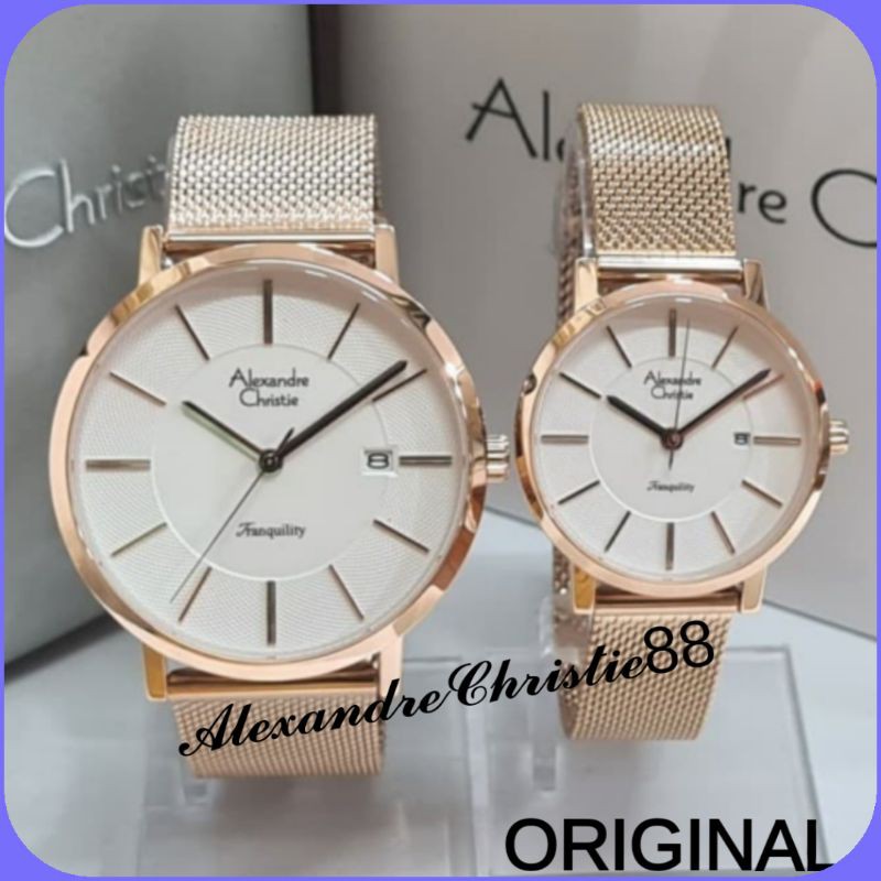 Jam Tangan Couple Alexandre Christie 8628 AC8628 AC 8628 LD | Original