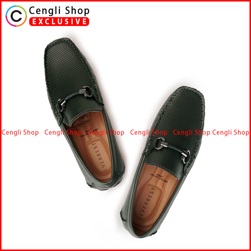 SEPATU EVERBEST PRIA CASUAL SEMI FORMAL BRANDED ORIGINAL HIJAU EVEM150
