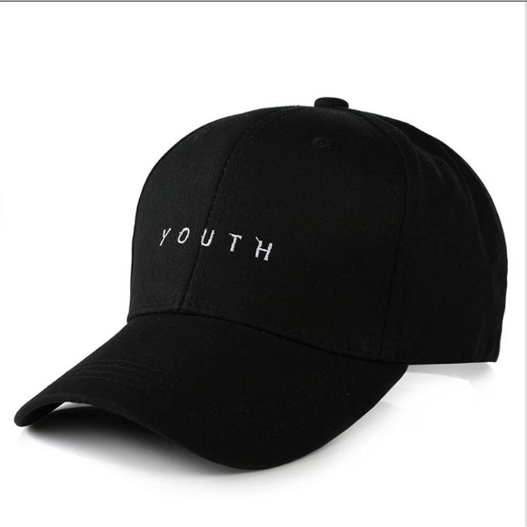 Fashion Topi Pria Wanita Fashion Musim Panas Solid Baseball Hitam Putih Bahan Canvas