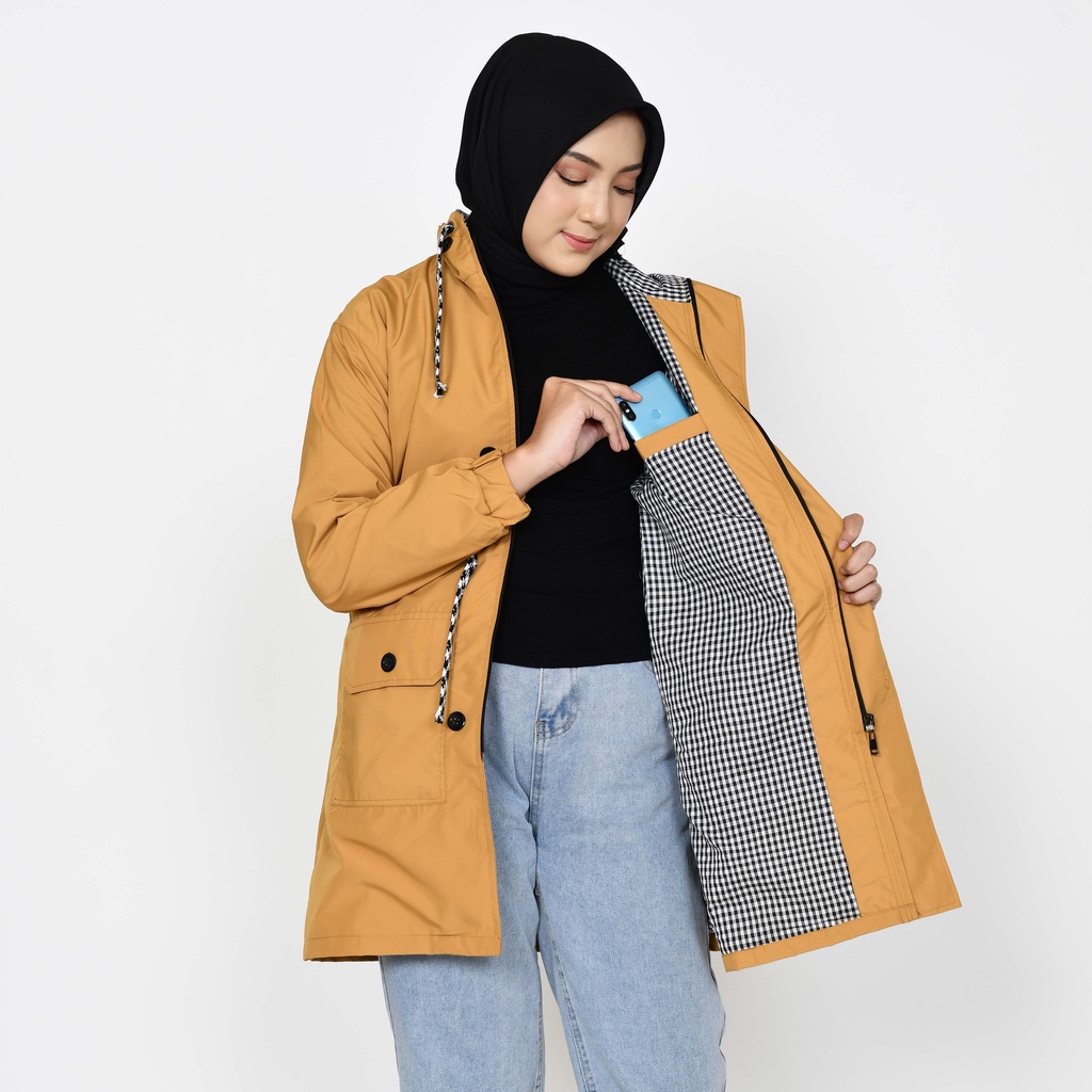 Jaket Hoodie Cewek Parka Wanita-2