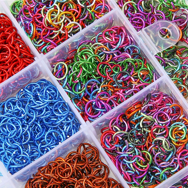 300pcs/bag 0.8x6 mm Colorful Open Jump Rings Split Jump Ring Connector For Diy Jewelry Making Findings Accessories Supplies