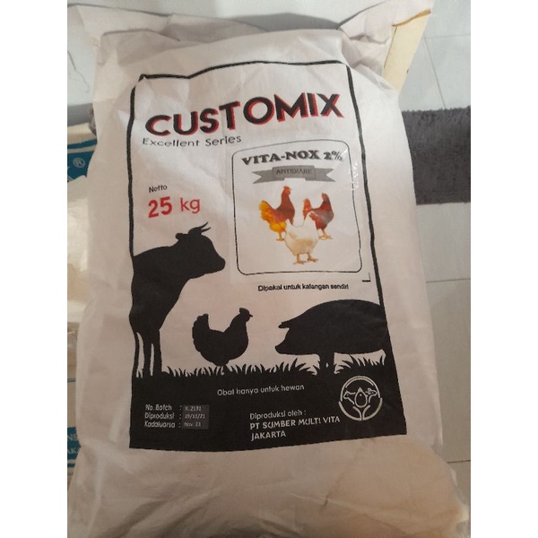 Customix VITA-NOX Vitanox 25 kg-Excellent Series Premix Ternak