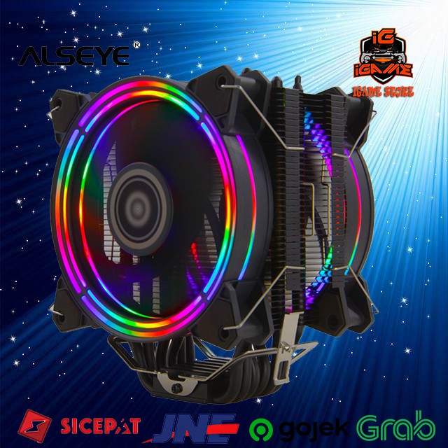 FAN PROCESSOR GAMING ALSEYE HALO H120D UNIVERSAL PLATFORM - CPU COOLER Diorder Gan