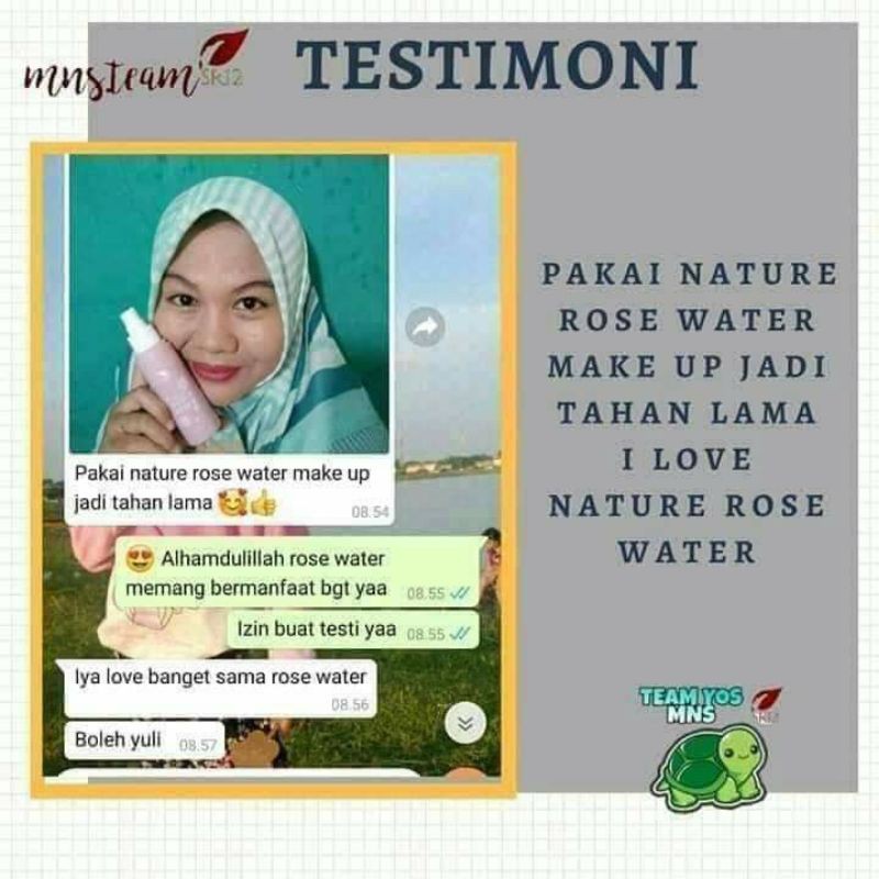 Nature Rose Water SR12 Facial Spray Face Mist Penyegar Wajah Flek Hitam Berminyak BPOM