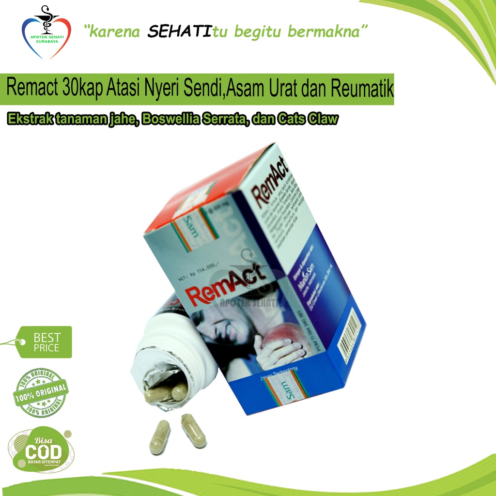 RemAct 30kap Marion Sam Solusi Rematik Asam Urat Nyeri Sendi