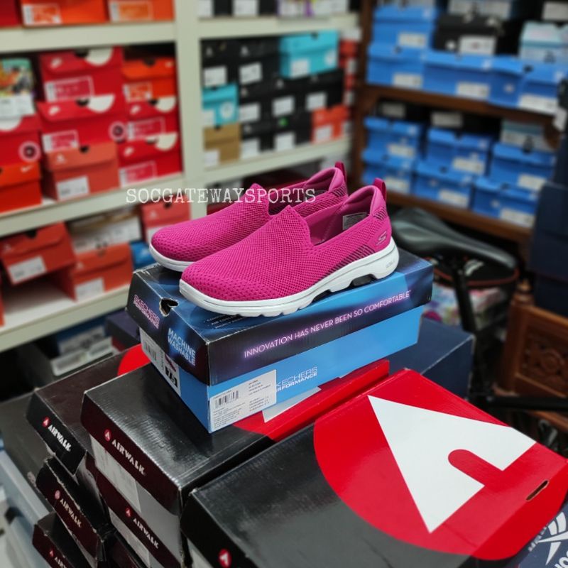 Sepatu Skechers Go Walk 5 PRIZED PINK BNIB Original 100% - SKECHERS SLIP ON WOMEN