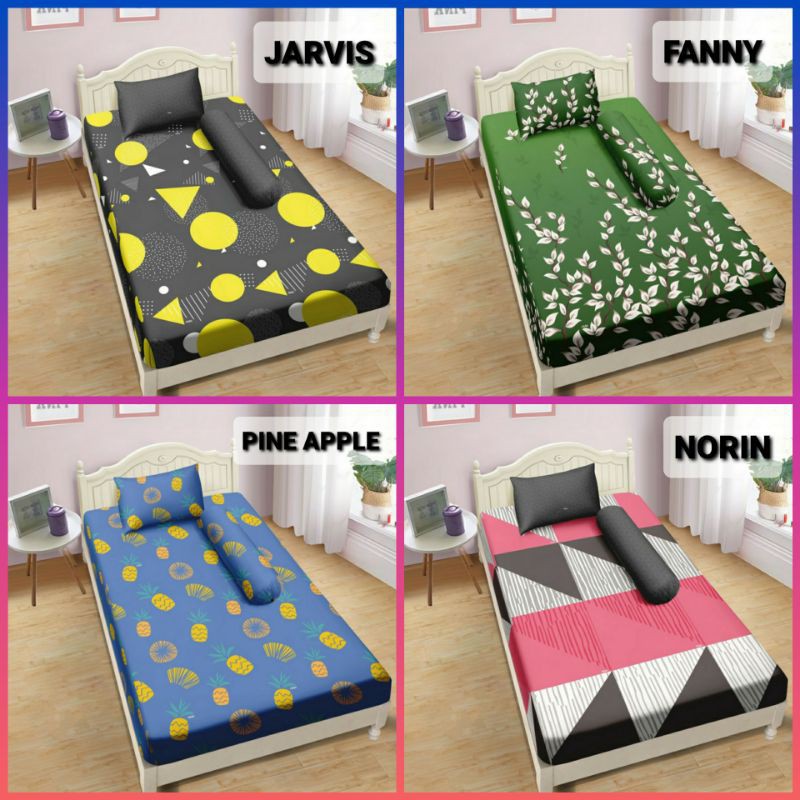 Sprei Aloha by Internal Group ukuran 120 / Single / no 3 sarung Bantal 1 sarung Guling 1