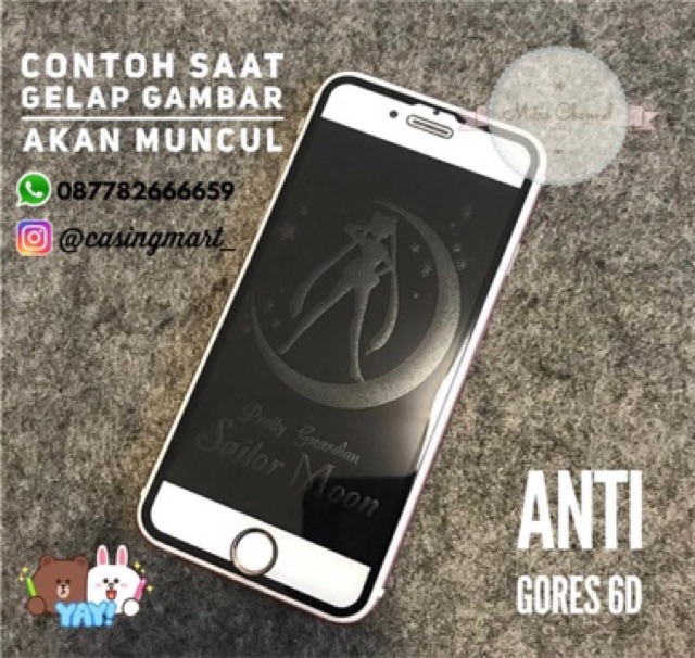 [ vhieshop ] Tempered glass ip 6d Anti Gores Ip Xmax IP 11PRO MOTIF MONSTER