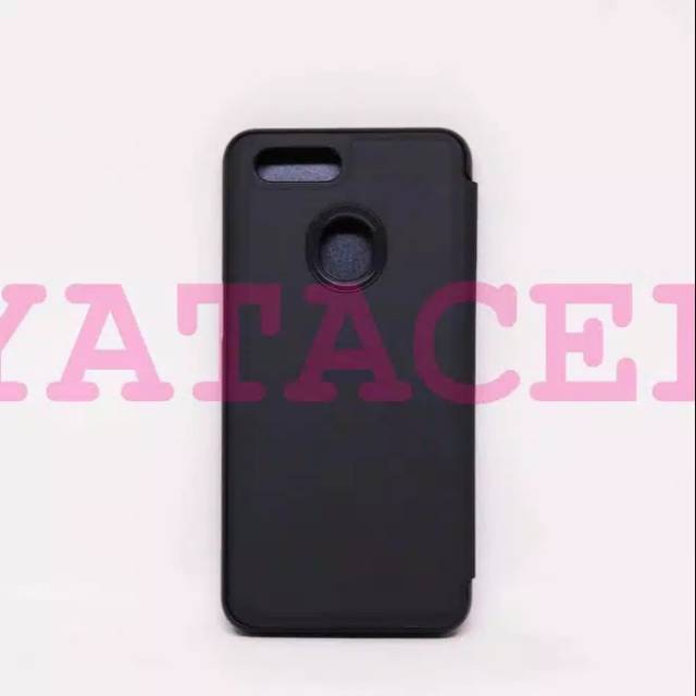 Flip case miror vivo y69 hitam