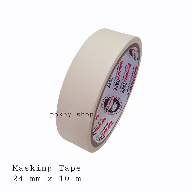 

Lakban Kertas Masking Tape Putih 24 mm x 10 m