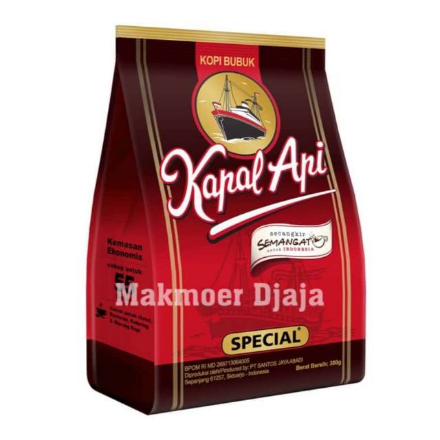 

Kopi Kapal Api Special 380gr Merah (Kopi hitam isi 1 buah)