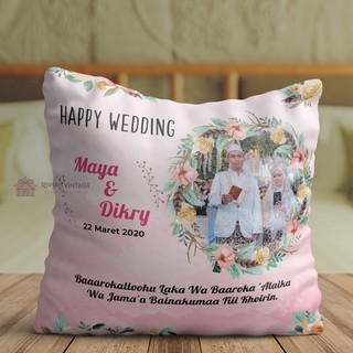 Bantal Custom Wedding / kado Pernikahan / kado anniversary | Shopee