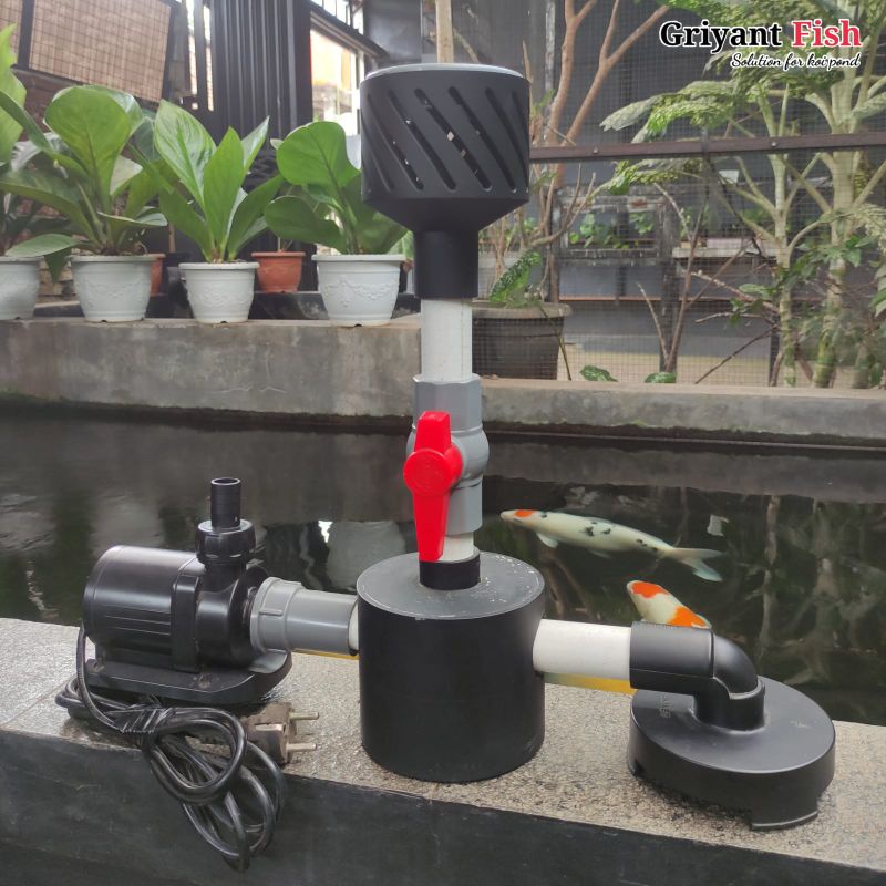 Paket Set Instalasi Pompa Skimmer Kolam Koi