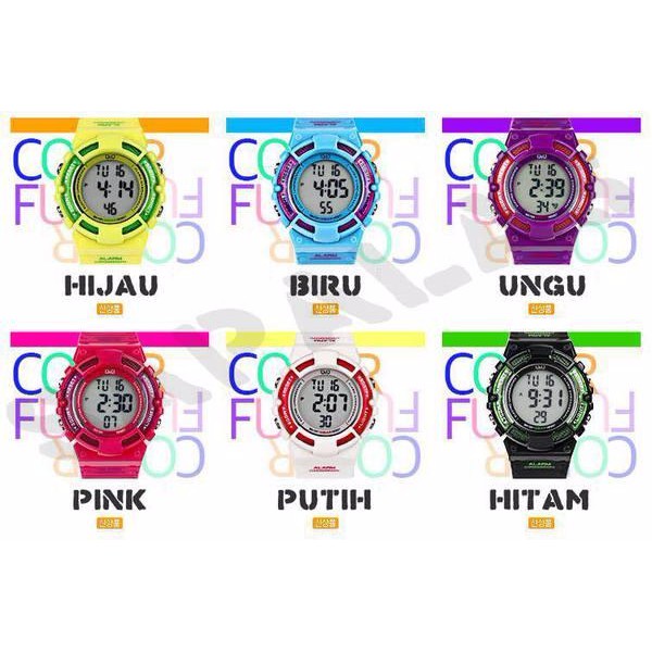 jam tangan anak cewek  digital Q&Q qq qnq baby m138j original