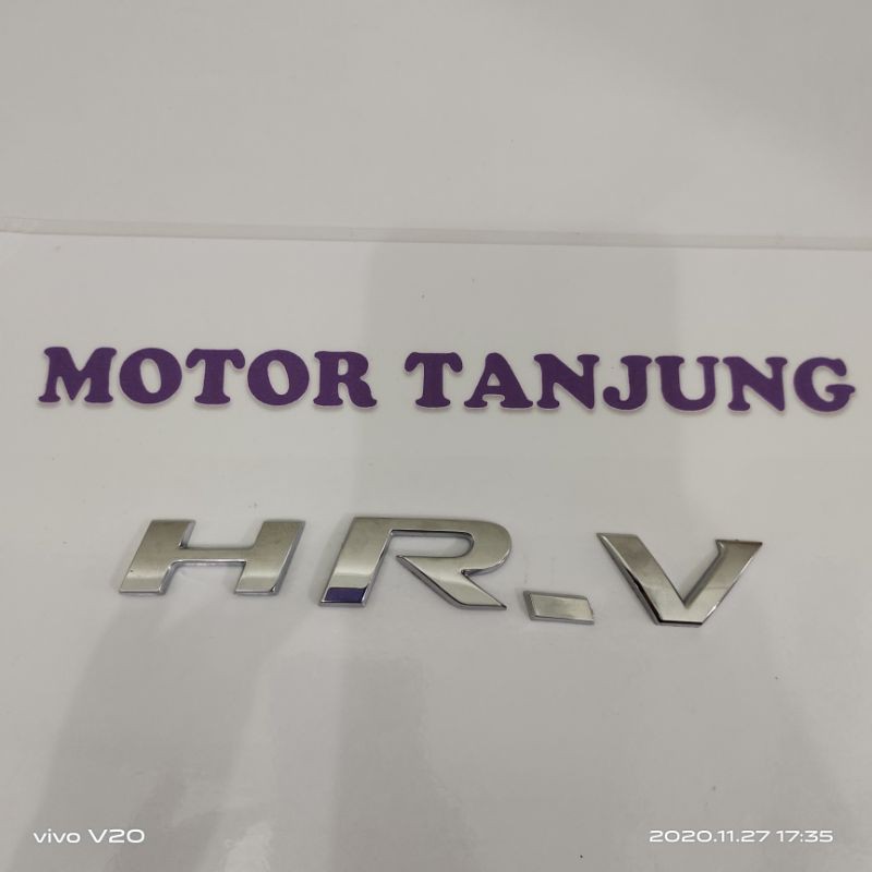 emblem tulisan HR-V pisah crom original