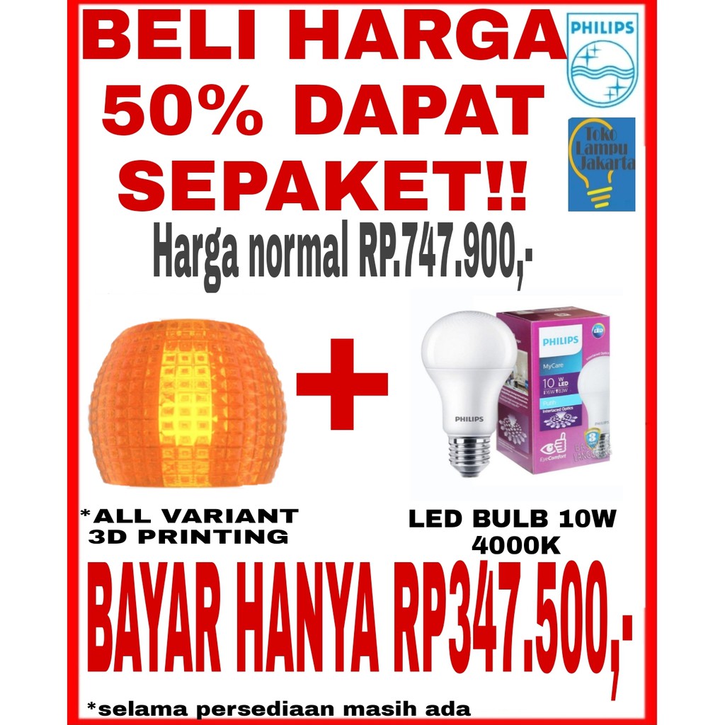 Philips Lampu Gantung 3D Printing dekoratif