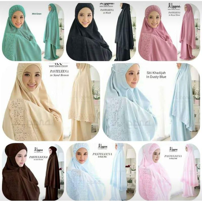 mukena/telekung khadijah pasteleena serie