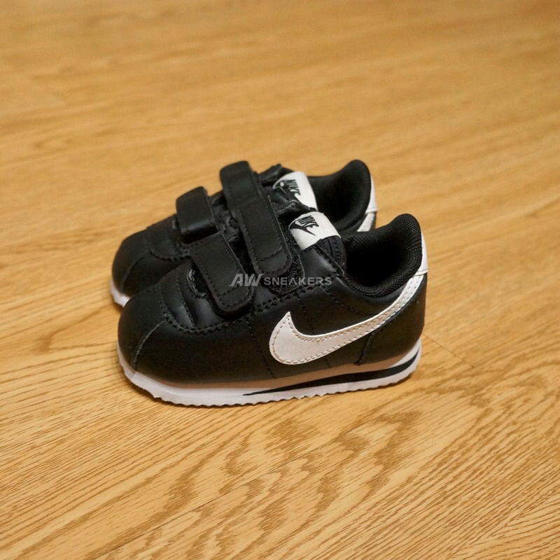 Nike Cortez Black White Toddler