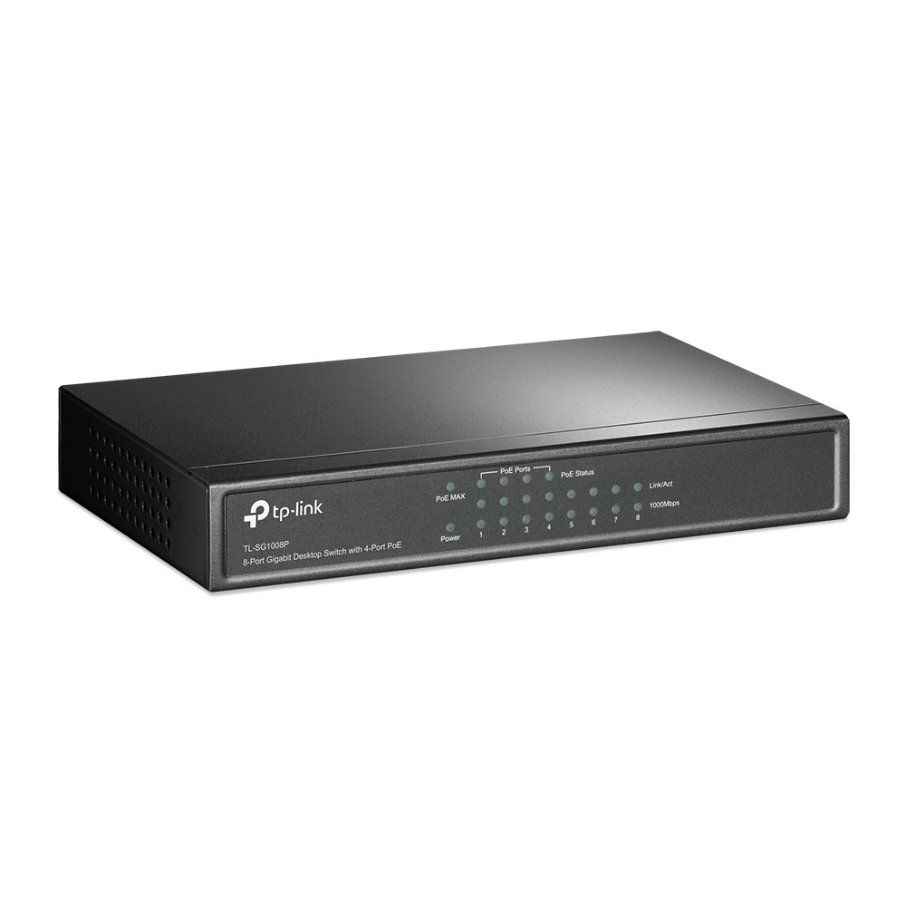 TP-Link Switch TL-SG1008P 8Port Gigabit Desktop Switch with 4port PoE