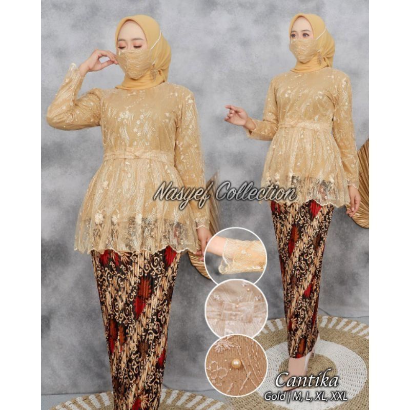 setelan kebaya wanita/kebaya modern/kebaya wisuda/kebaya pesta/kebaya SET KEBAYA TULLE MARSYA - KEBAYA WISUDA  - MODEL KEBAYA KEKINIAN OUTFIT PESTA CANTIK DAN MODERN