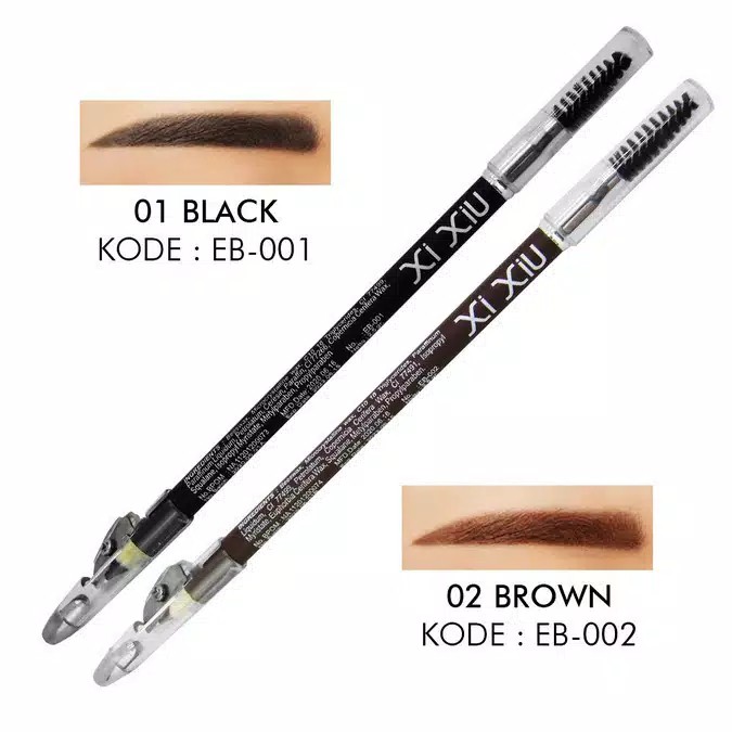 ❣️Rakkistore99❣️ Xi Xiu Eyebrow Pencil Black / Brown - Ultimate Eyebrow Pencil Silver / Natural Black / Natural Brown (100% Original)