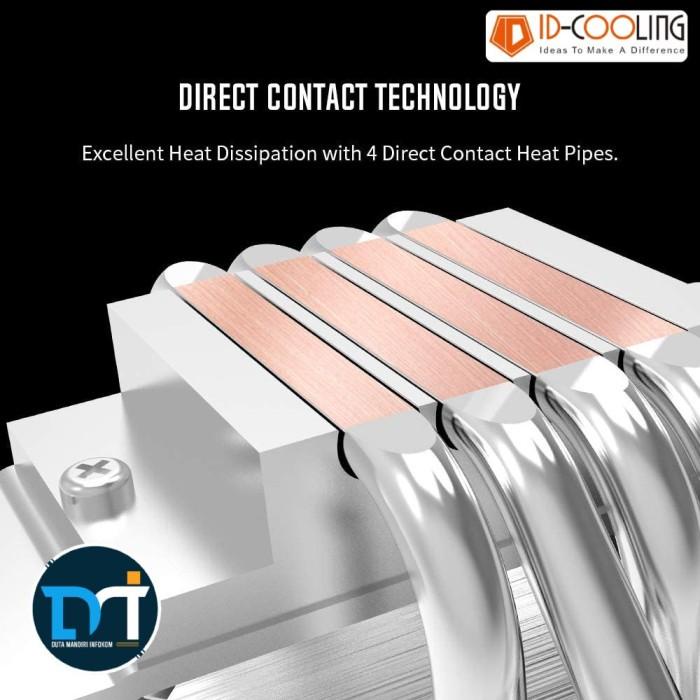 ID Cooling SE-224-XT White - CPU Cooler for Intel And AMD