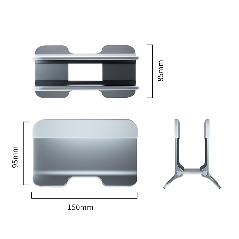 ORICO NPB1 Vertical Laptop Stand Aluminium Silicon