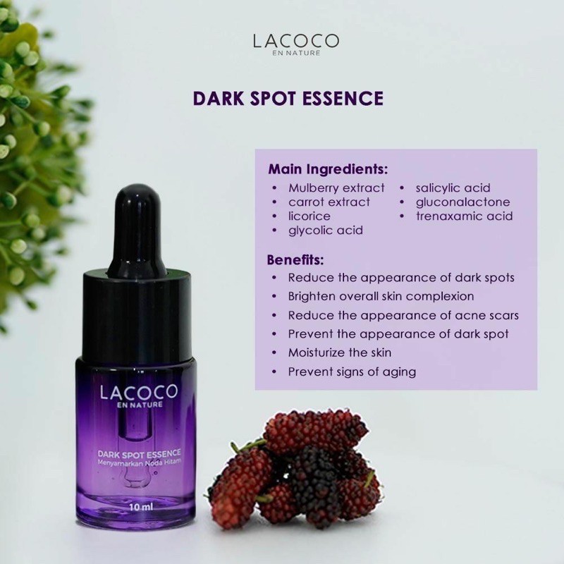 LACOCO Indonesia / En Nature / Eye Serum Dark Spot / Amazonian Watermelon Mask / Bust Fit Daily UV