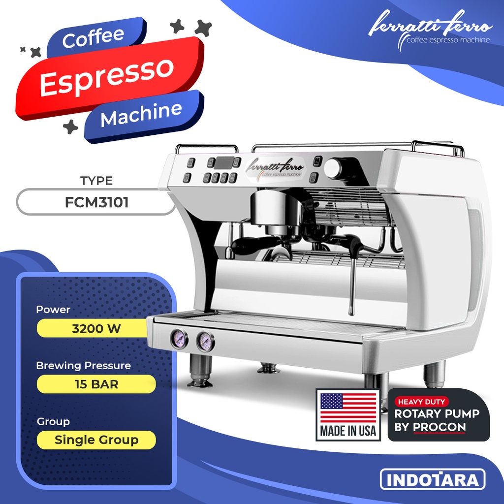 Mesin Kopi Ferratti Ferro Espresso Machine/ Coffee Maker FCM3101