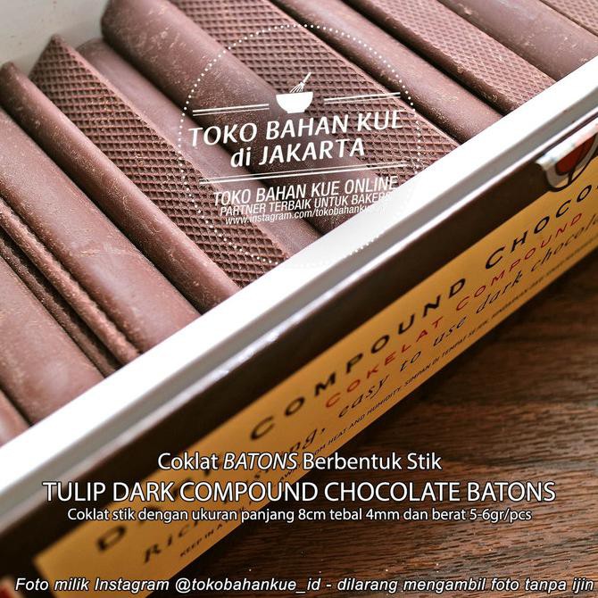 

Coklat Stik Chocolate Batons Compound Sticks Cokelat Tulip - 500 gr