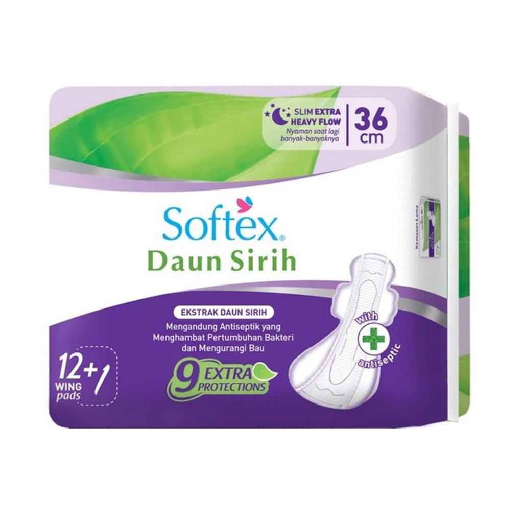 SOFTEX DAUN SIRIH SLIM EXTRA 29 CM/WING 23 CM/36 CM