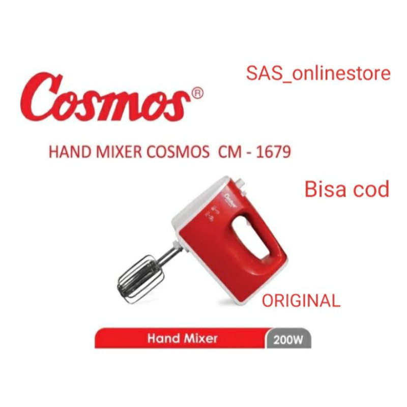 Mixer Hand Cosmos CM-1679 ORIGINAL garansi resmi cosmos/Mixer tangan COSMOS turbo hand mixer