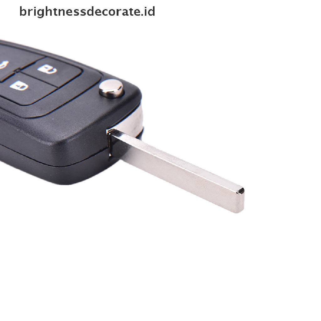 Rumah / Casing Kunci Remote Lipat 3 Tombol Plastik Warna Hitam Untuk Chevrolet Cruze