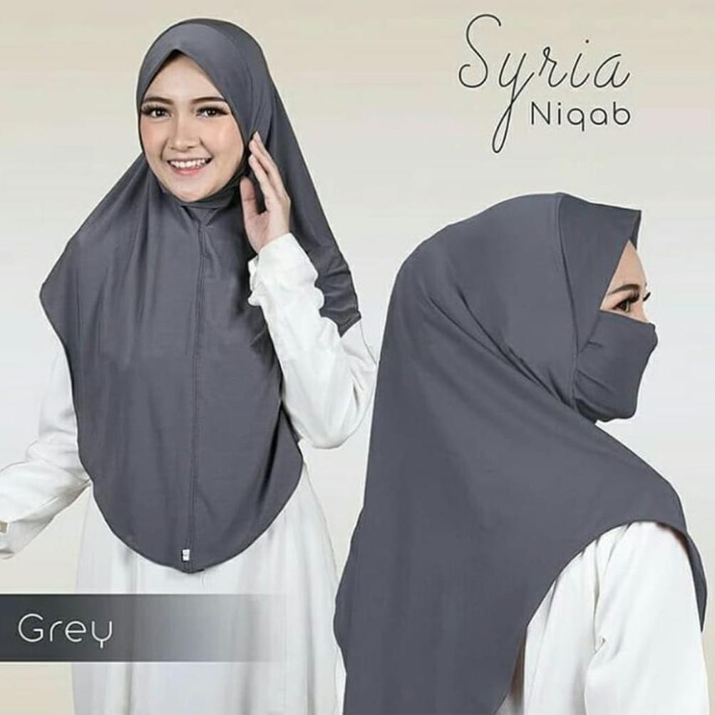 TERBARU!! Hijab Instant [1 KG MUAT 4 PCS] Hijab Syiria Niqab / JILBAB Masker Jersey Premium Terbaik