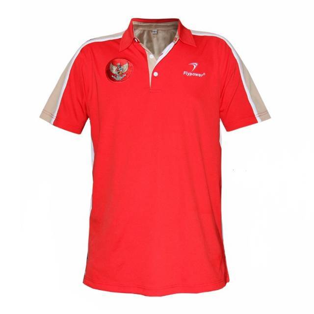 Baju flypower polo garuda /baju badminton