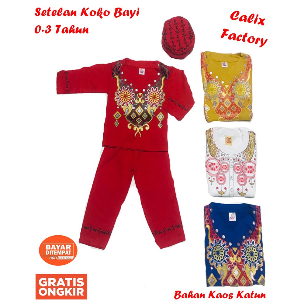 Setelan Koko Peci Baby