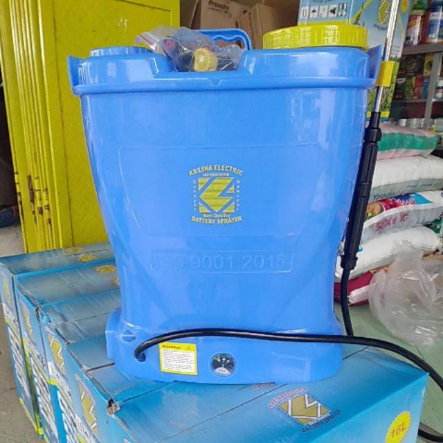 Sprayer elektrik 16 liter Kresna Electric battery sprayer