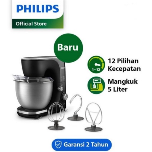 Philips Kitchen Machine Stand Mixer Roti HR7922 HR 7922 kapasitas 5L