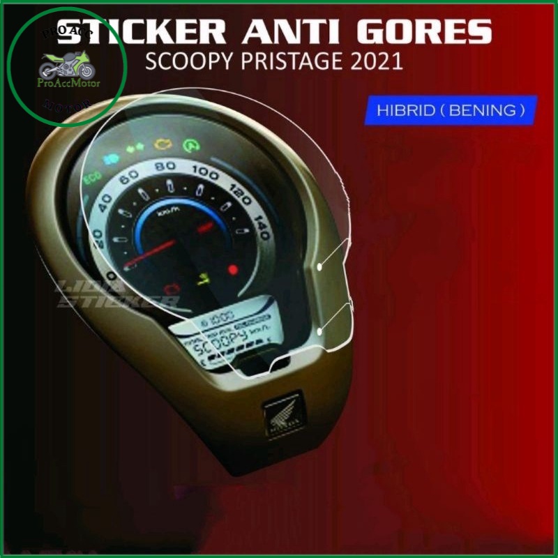 Stiker Antigores spidometer Scoopy 2021