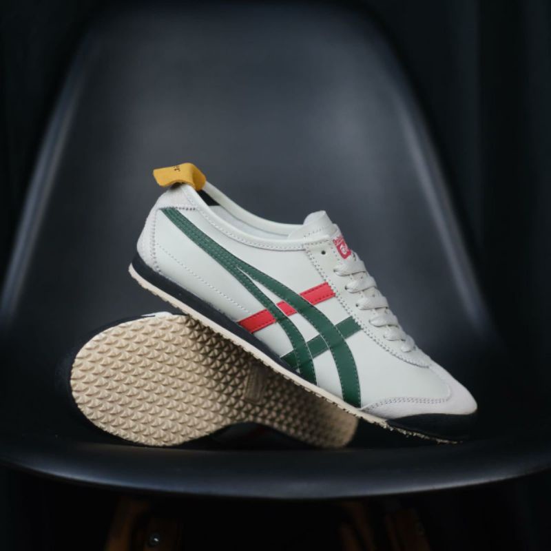 sepatu onitsuka tiger mexico 66 white green red original BNWB