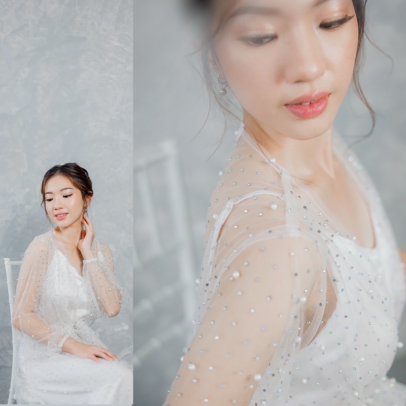 𝙏𝙪𝙩𝙪𝙡𝙡𝙚 Sveya Robe Bridal Robe Bride Robe Pengantin Robe Wedding