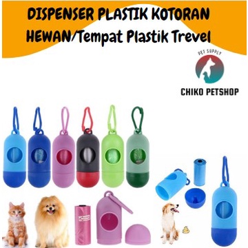 Dispenser Plastik Sampah Popok Travel Tempat Kantong Sampah Untuk Hewan