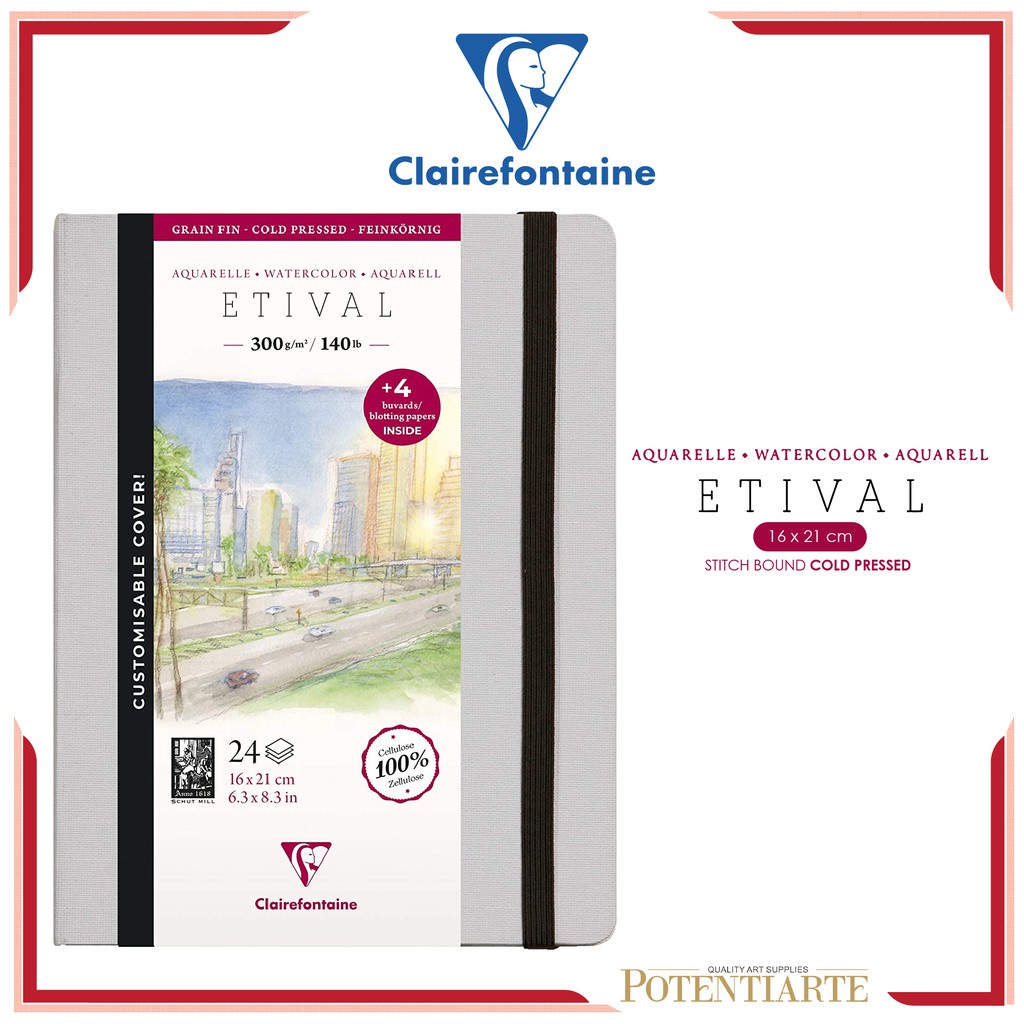 Jual Buku Sketsa Clairefontaine Etival X Cm Watercolor Sketchbook Indonesia Shopee Indonesia