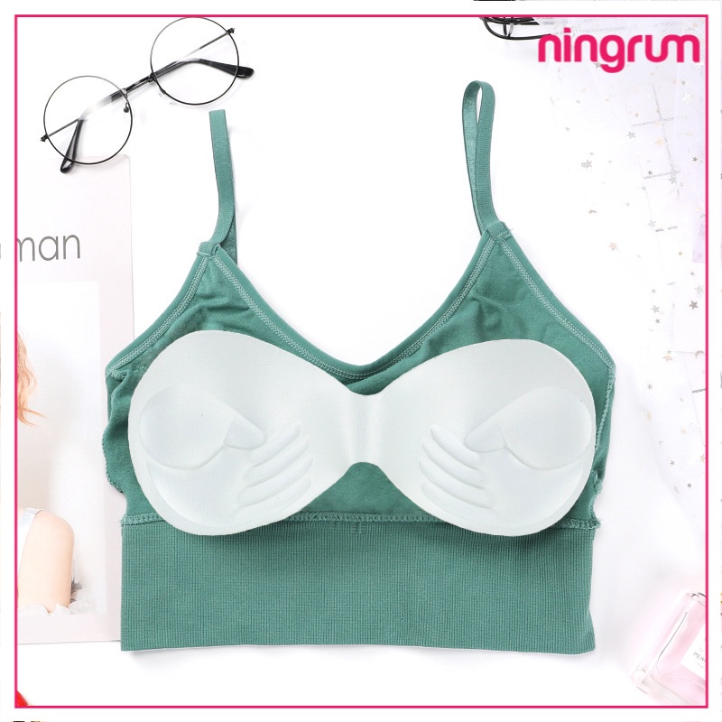 Ningrum Pakaian Dalam Bra Wanita BH Wanita Seksi bra sport wanita anti-sweat breathable yoga jogging - 2036