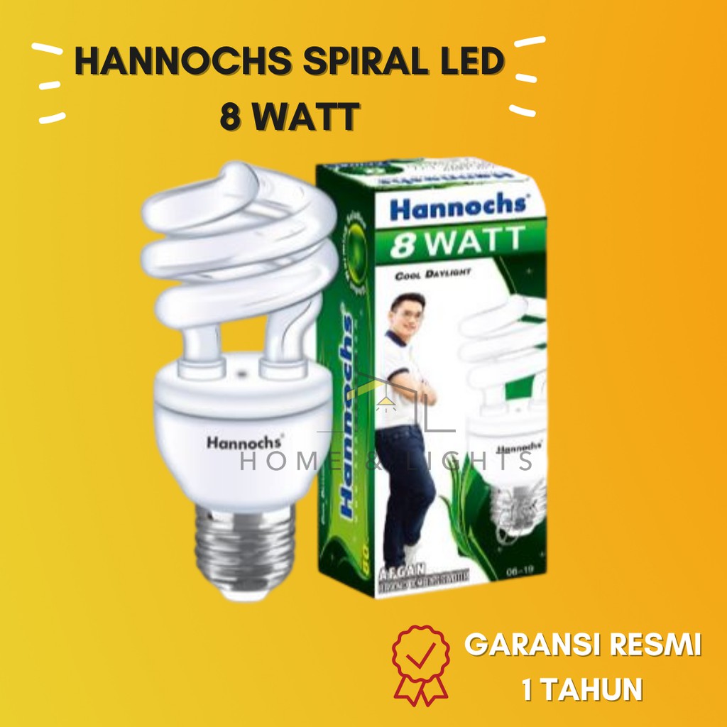 Lampu Hannochs Spiral 8 Watt